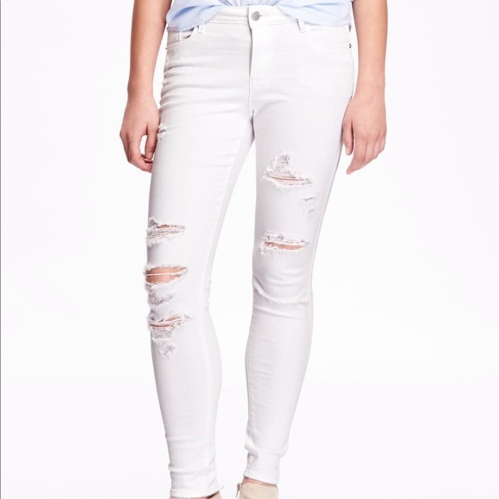 White Jeans Old Navy Size 2